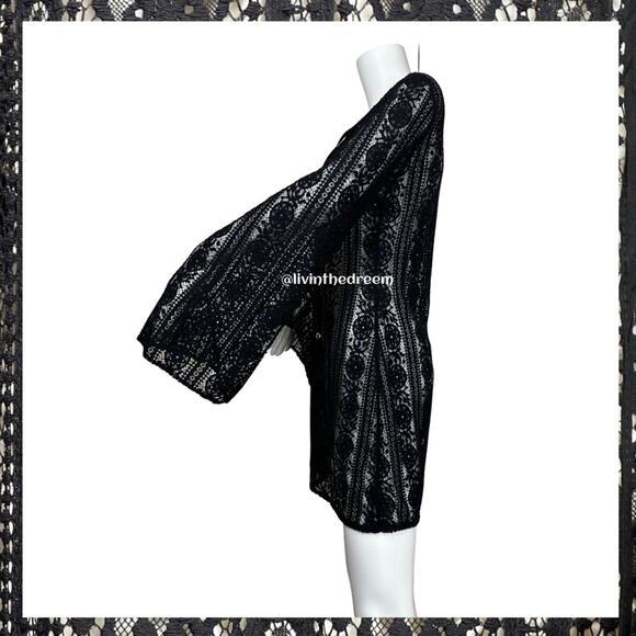 PilyQ Swimwear Midnight Ariana Lace Tunic XS/S $144 - Picture 10 of 16